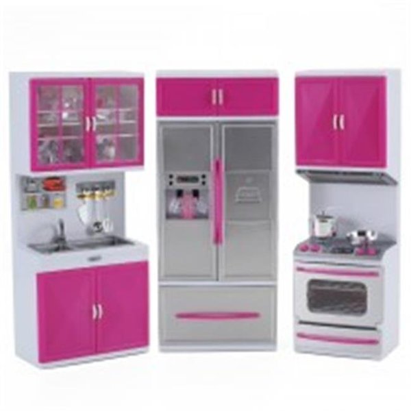 Az Trading & Import Az Import & Trading PSK35 Battery Operated Kitchen Playset - Refrigerator; Stove & Sink PSK35